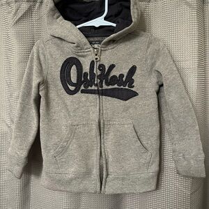 OshKosh B'gosh Gray Zip-Up Hoodie Sweatshirt